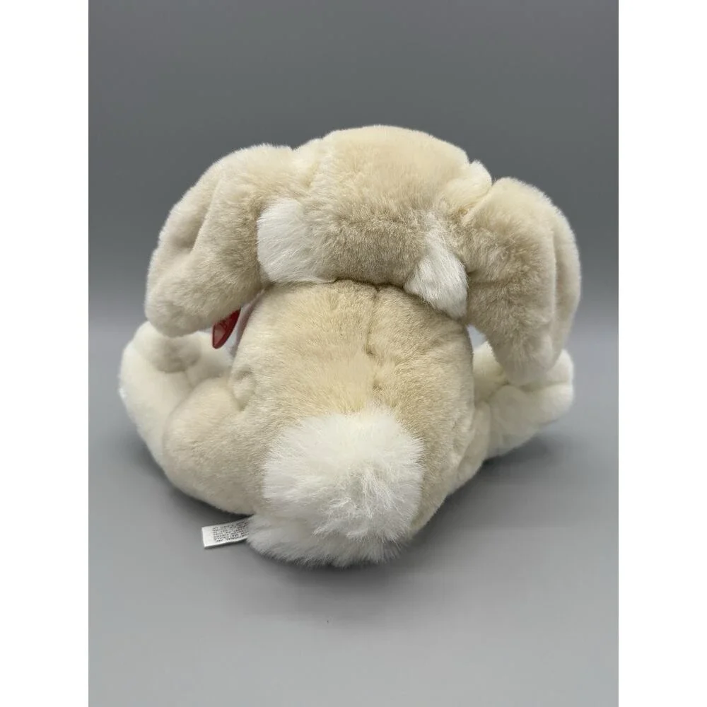 Vintage White & Beige Bunny Rabbit Plush By Chosun 8